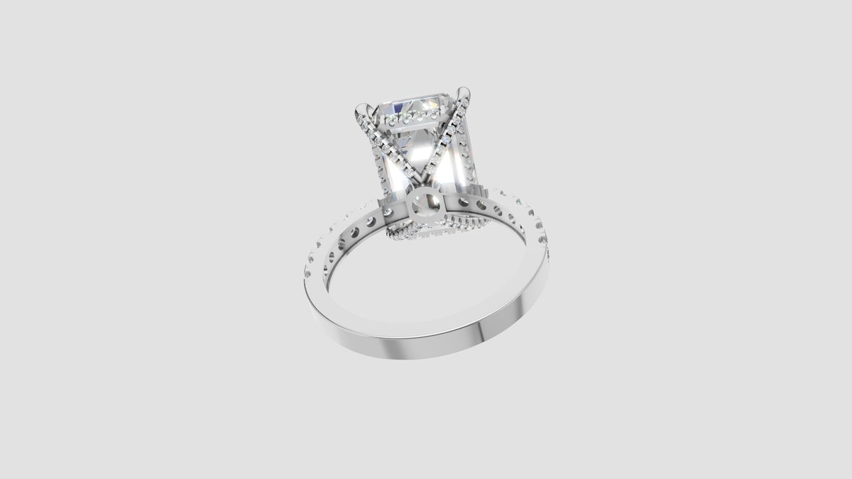 Radiant Cut Lab Diamond Ring