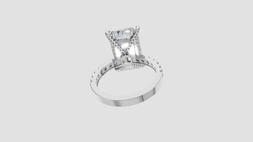 Radiant Cut Lab Diamond Ring