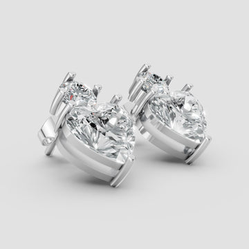 Amour Heart Drops in White Gold