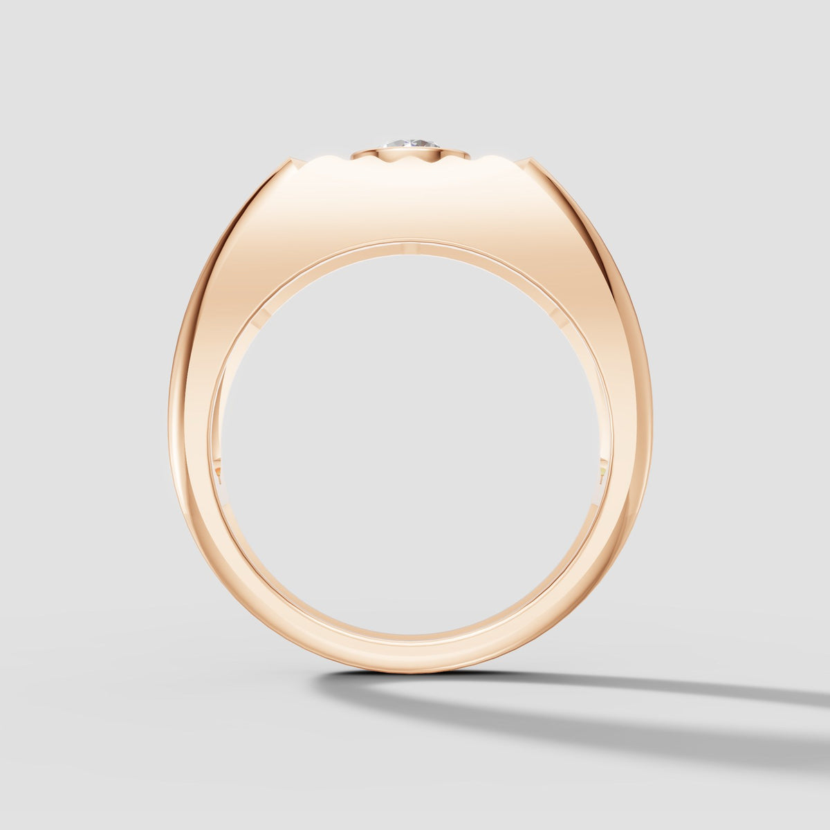 Apollo Sunburst Ring in Rose Gold