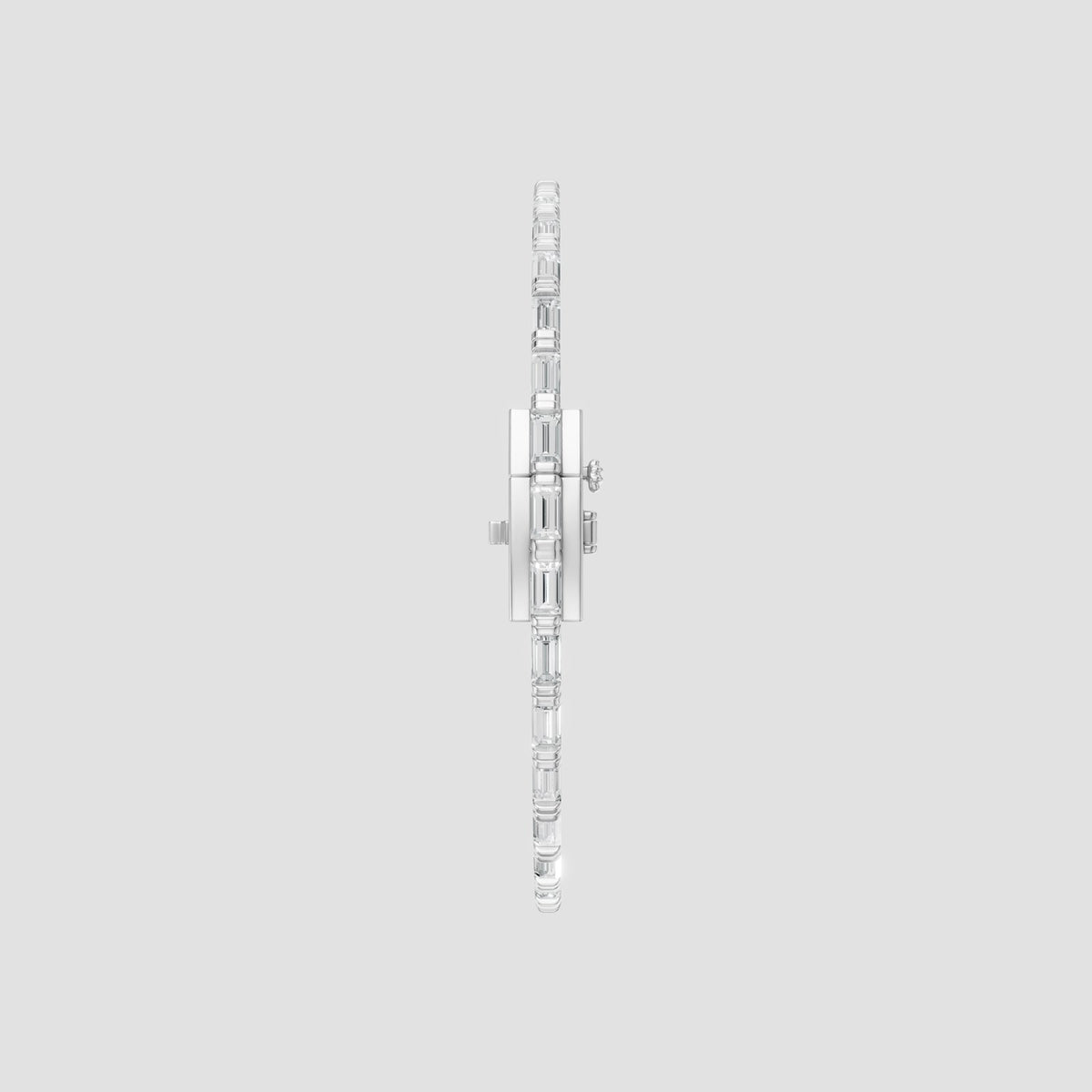 Baguette Tennis Bracelet in White Gold