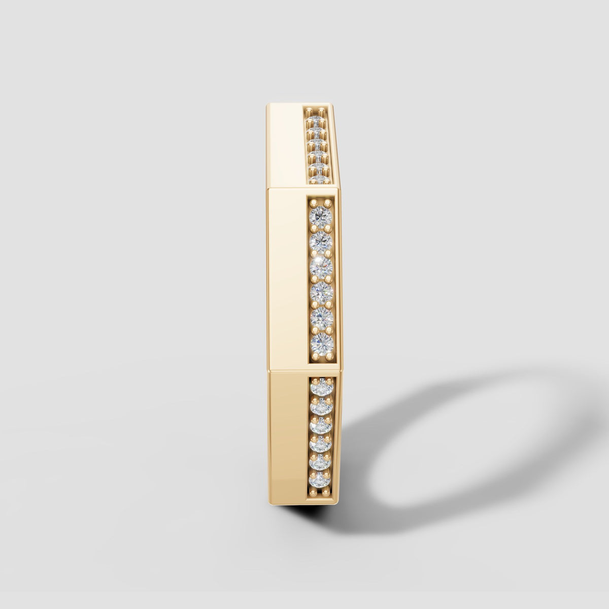 Brennan Octagon Band in Yellow Gold