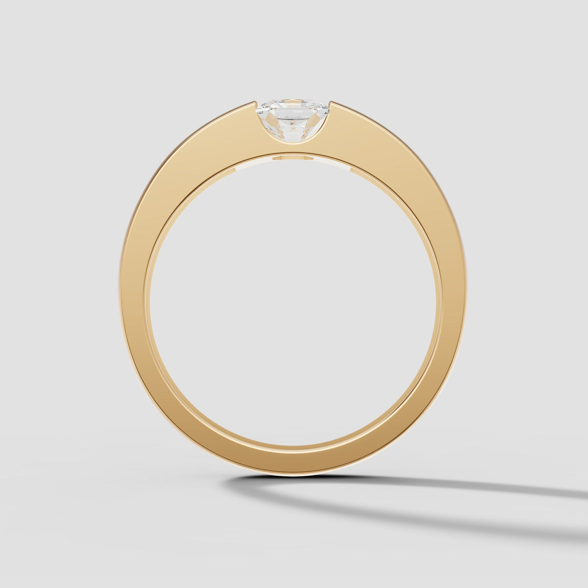 Cassius Radiant Band in Yellow Gold