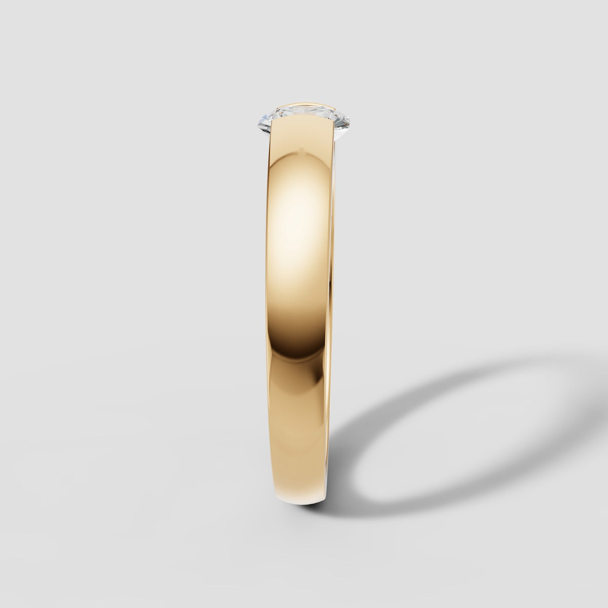 Cassius Radiant Band in Yellow Gold