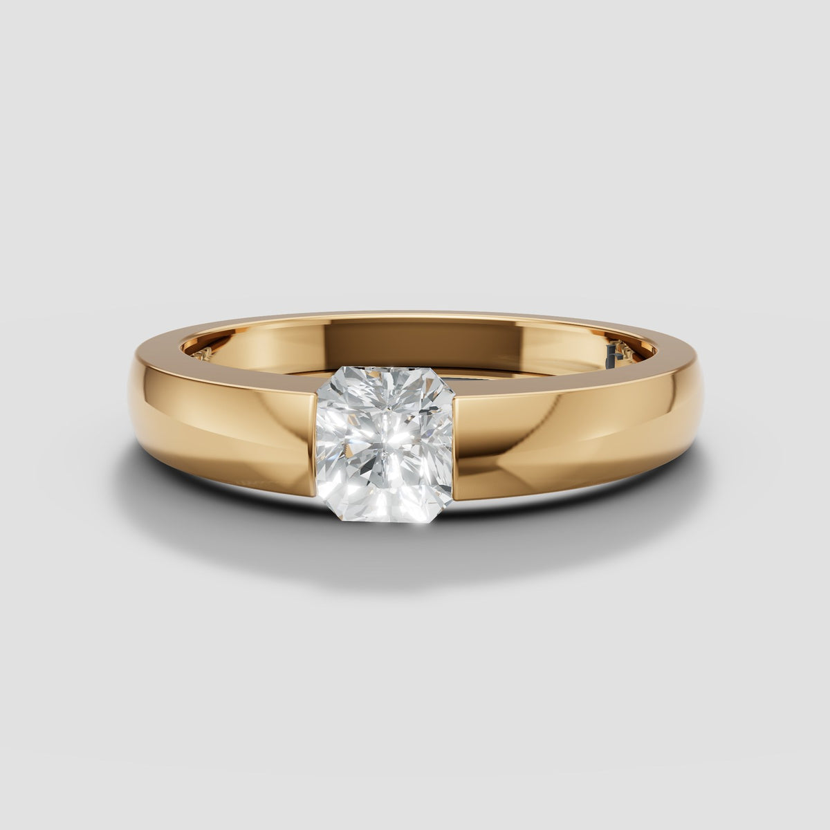 Cassius Radiant Band in Yellow Gold