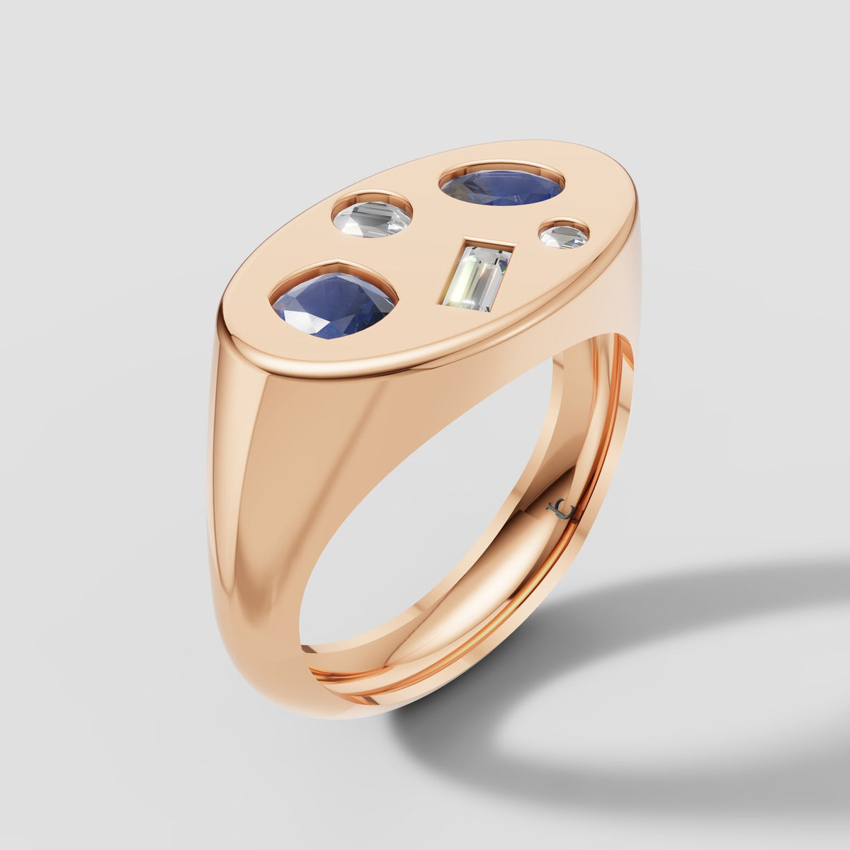 Celeste Scatter Signet in Rose Gold
