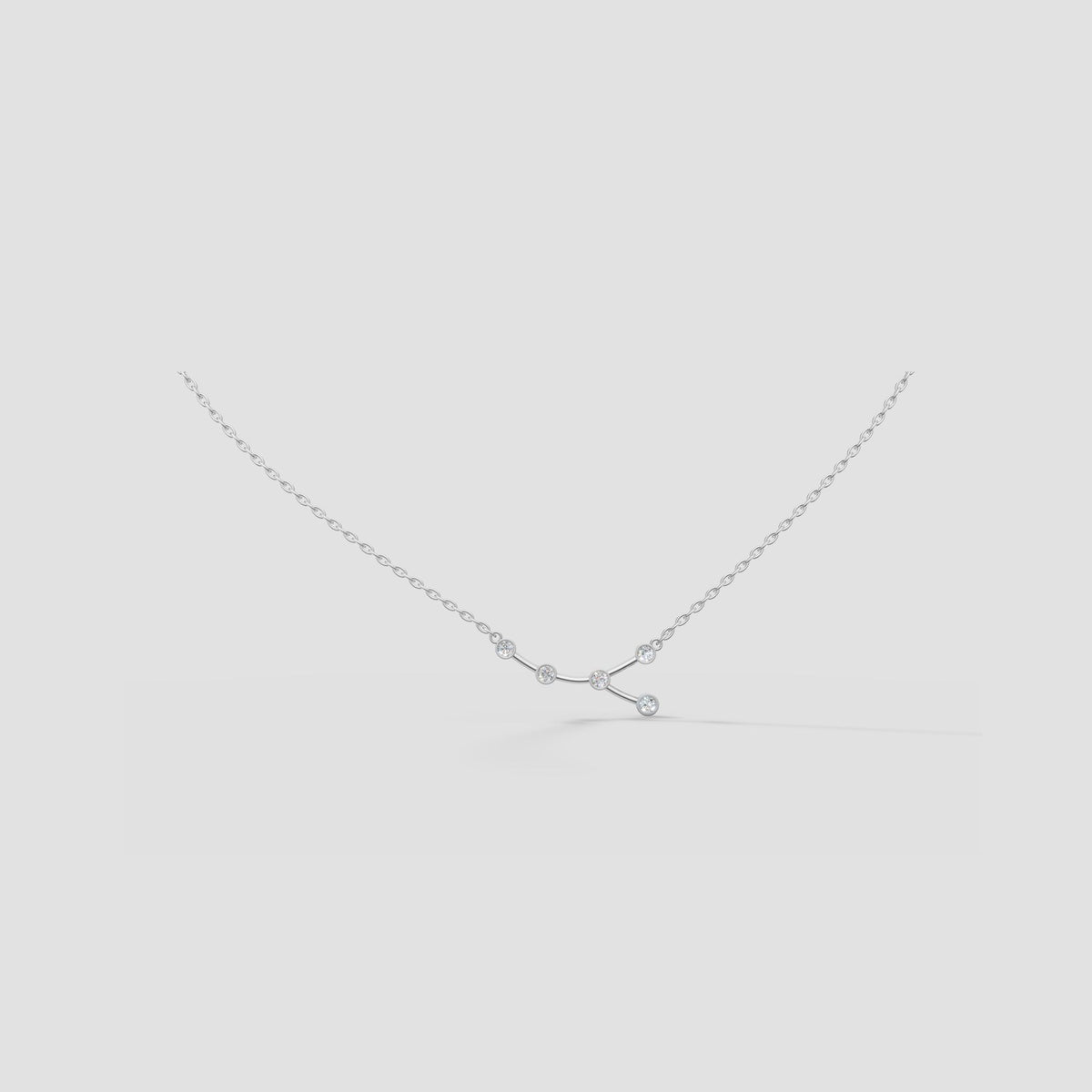 Constellation Necklace in White Gold