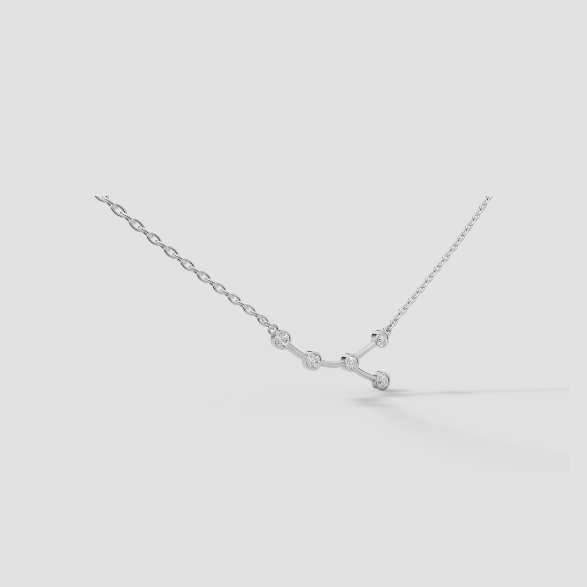 Constellation Necklace in White Gold