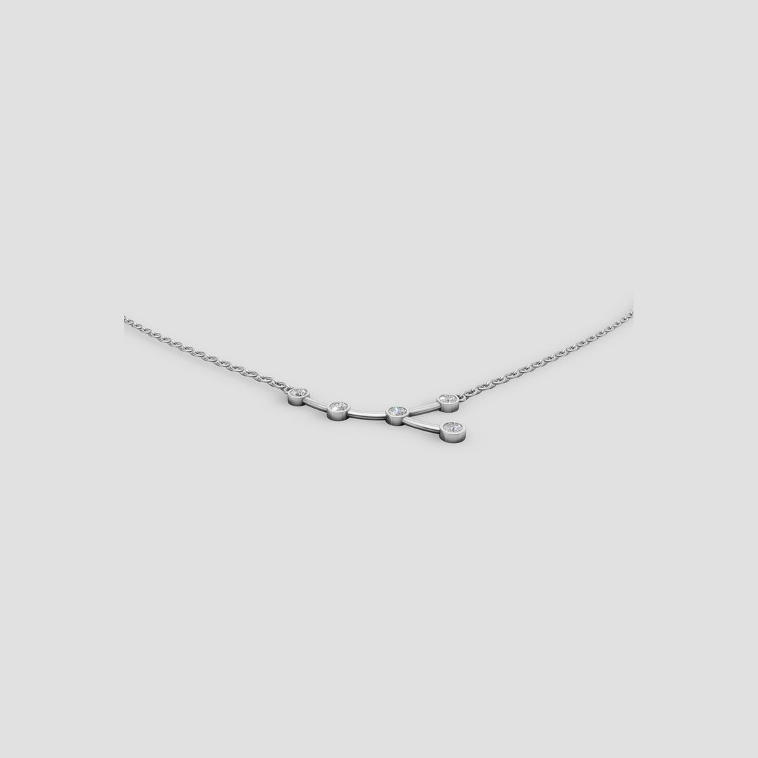 Constellation Necklace in White Gold