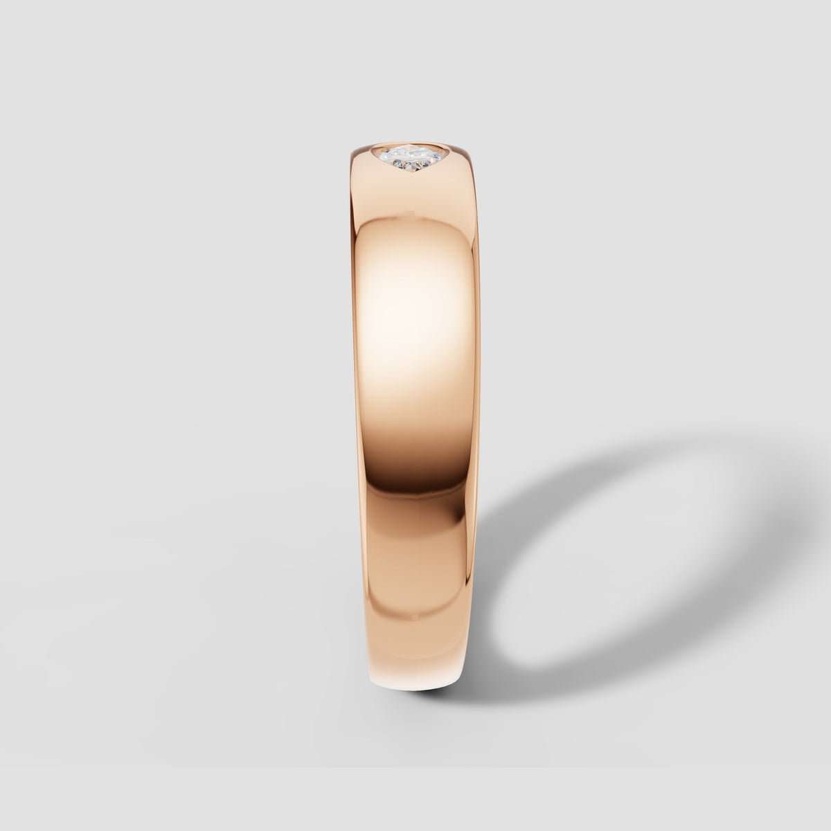 Dorian Marquise Band in Rose Gold