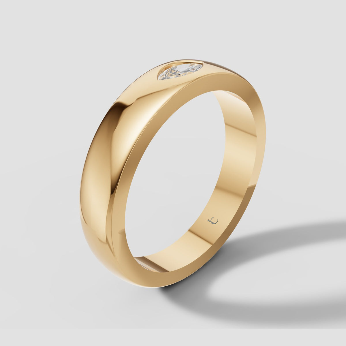Dorian Marquise Band in Yellow Gold