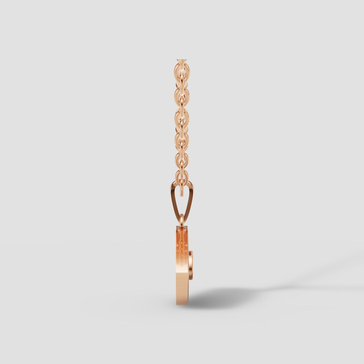 Evil Eye Pave Pendant in Rose Gold