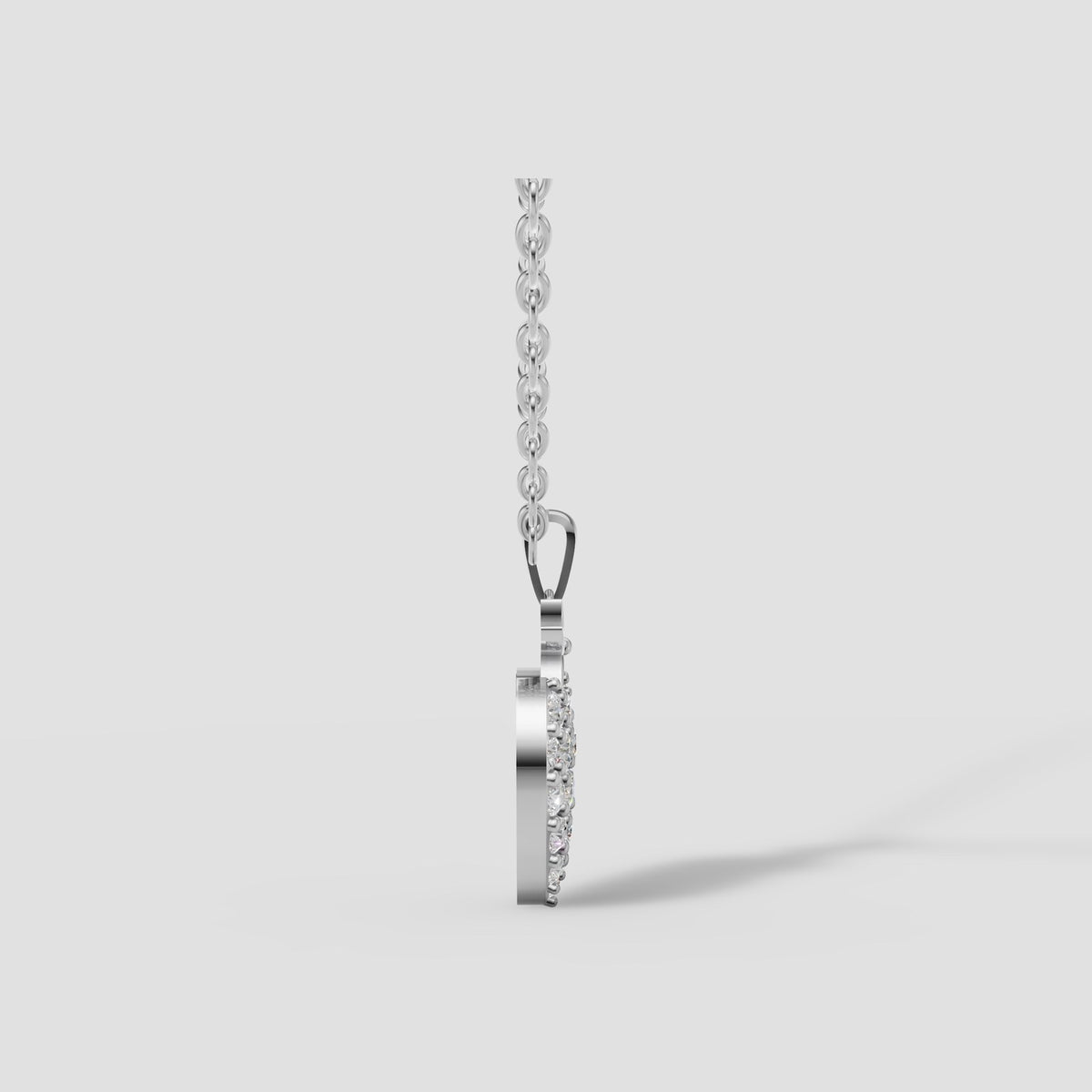 Fraise Strawberry Pendant in White Gold