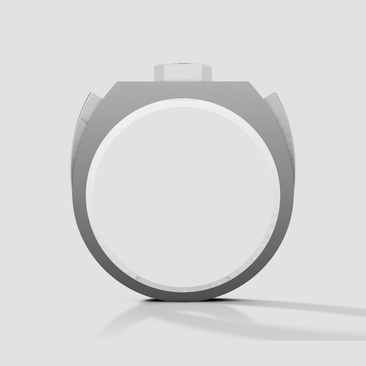 Hugo Asscher Signet in White Gold