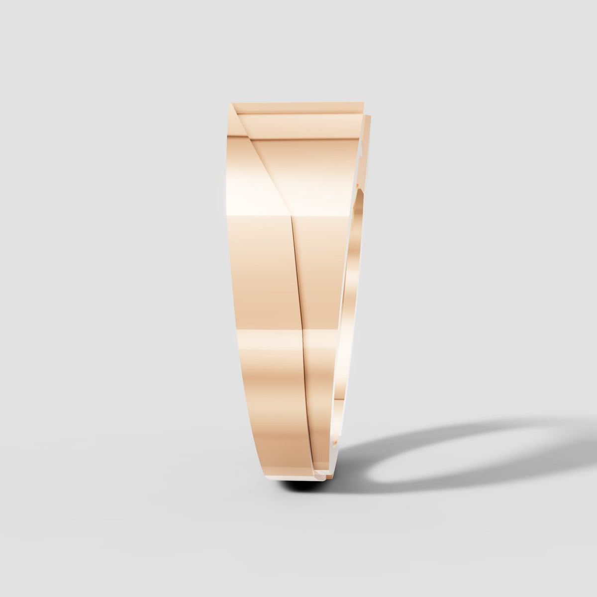Maxim Emerald Signet in Rose Gold