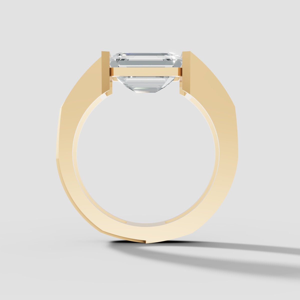 Maxim Emerald Signet in Yellow Gold
