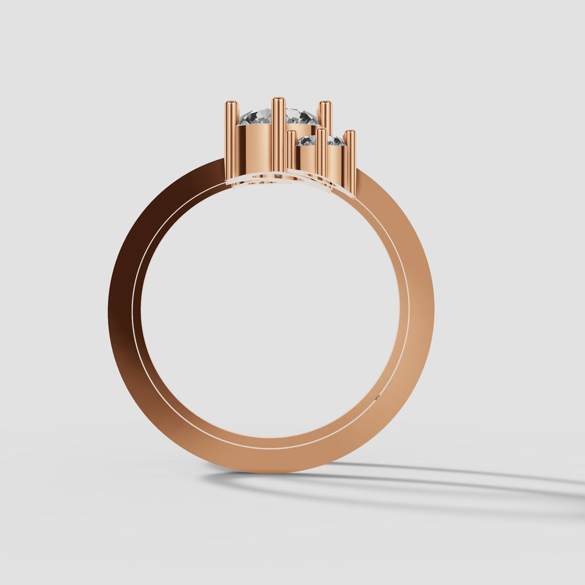 Nell Spiral Wrap Ring in Rose Gold