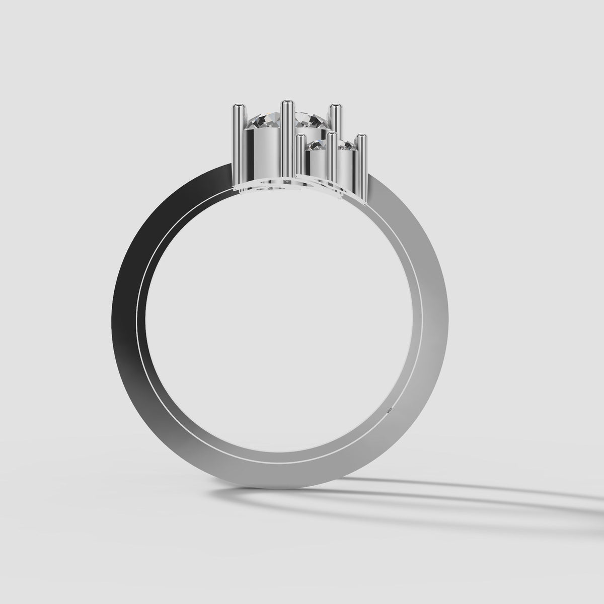 Nell Spiral Wrap Ring in White Gold