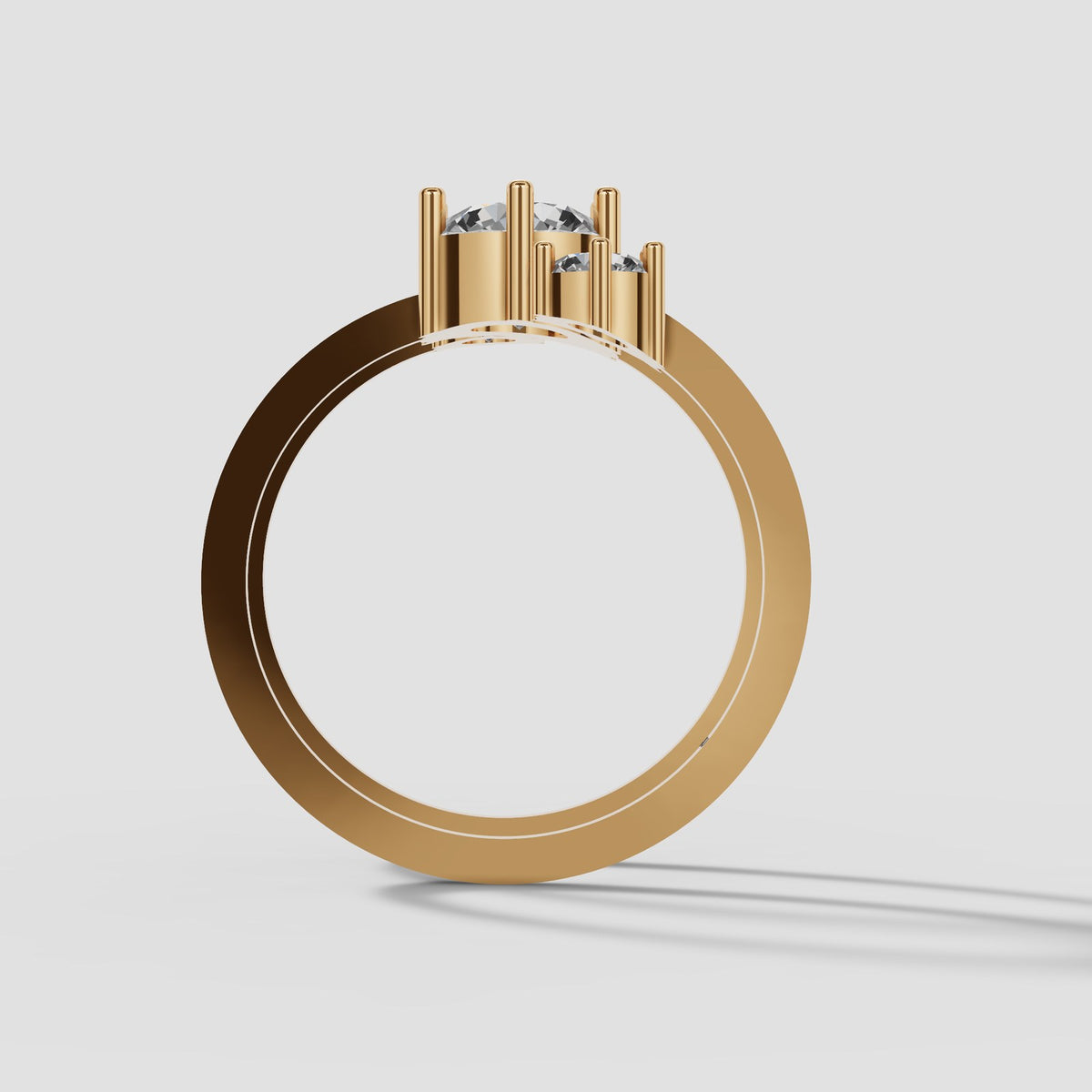 Nell Spiral Wrap Ring in Yellow Gold