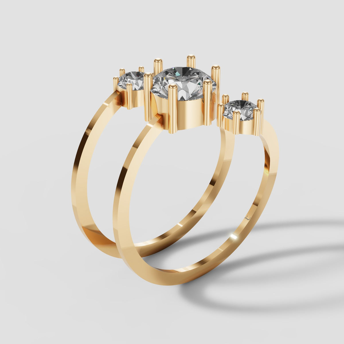 Nell Spiral Wrap Ring in Yellow Gold