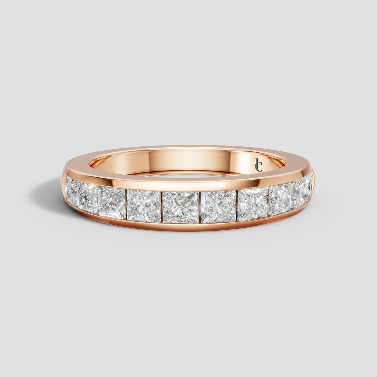 Nora Princess Channel Band in Rose Gold