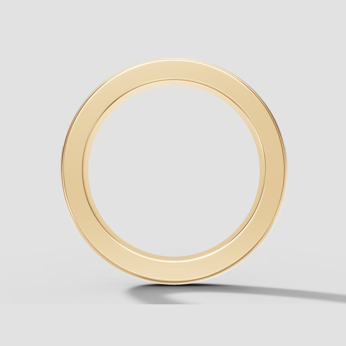 Nora Princess Channel Band in Yellow Gold