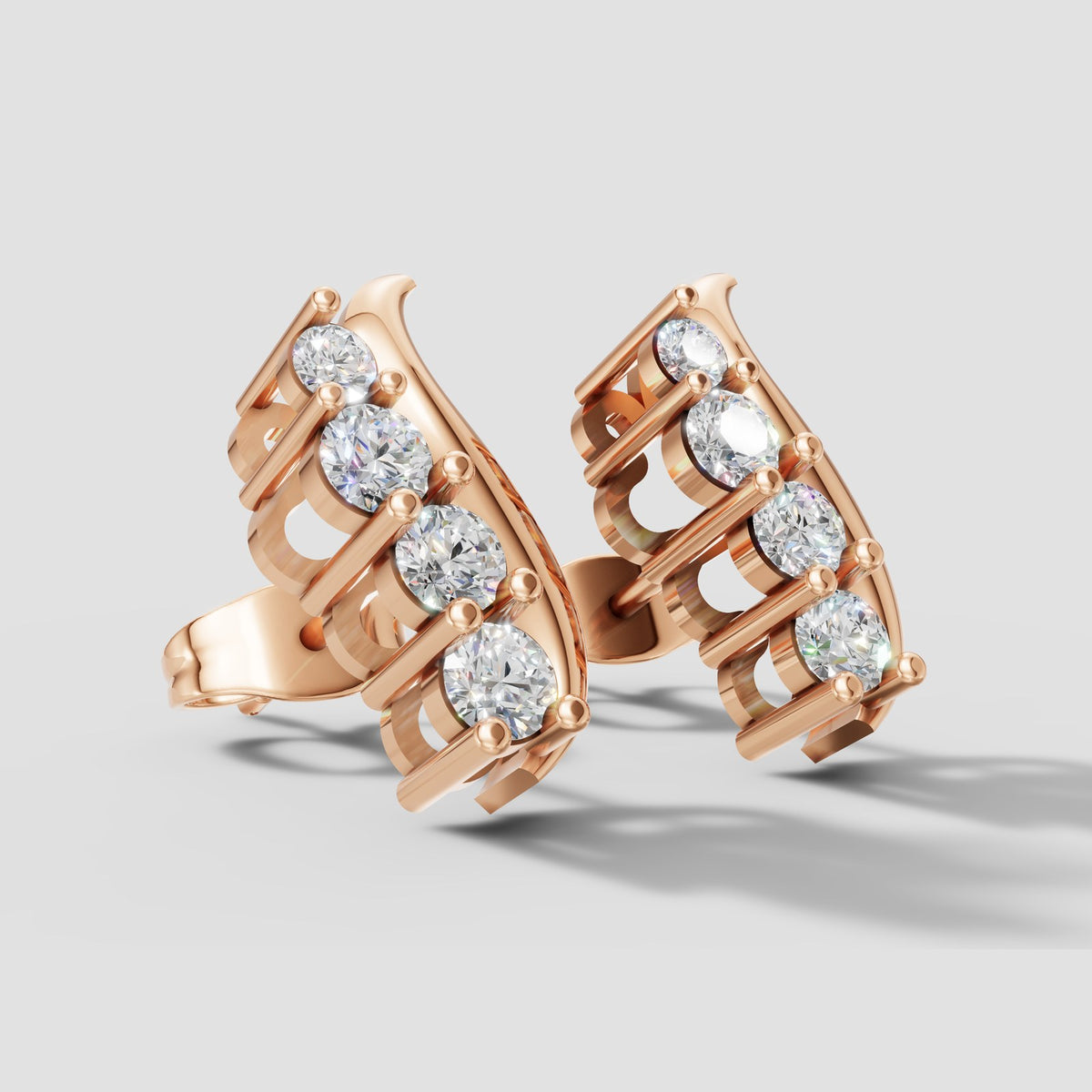 Ondine Wave Climbers in Rose Gold