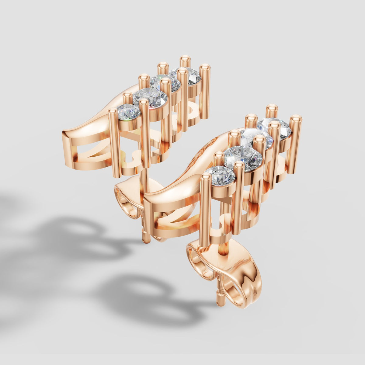 Ondine Wave Climbers in Rose Gold