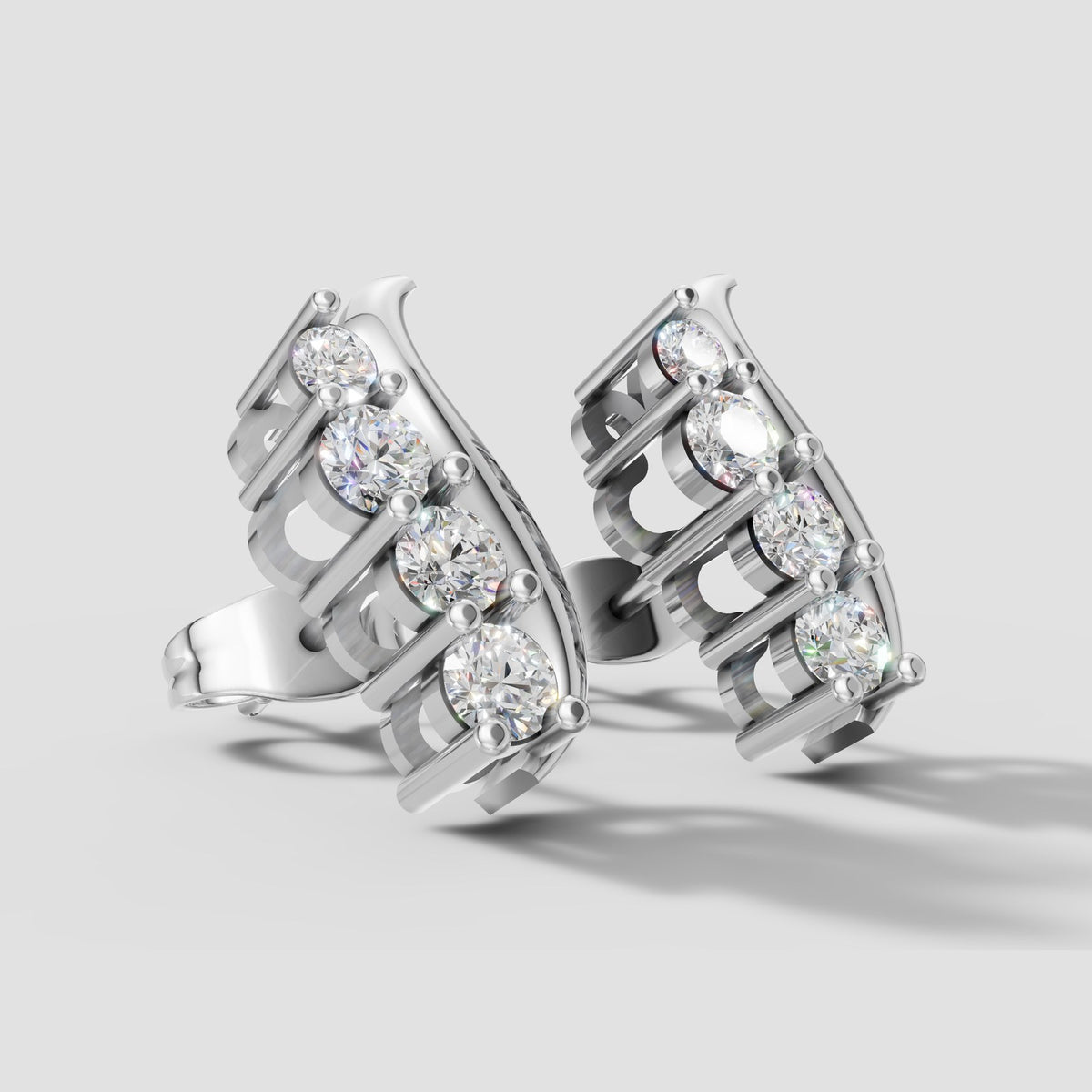 Ondine Wave Climbers in White Gold