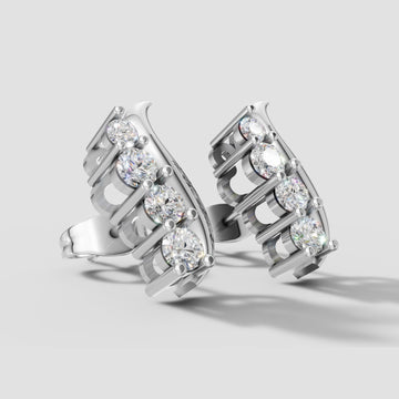 Ondine Wave Climbers in White Gold