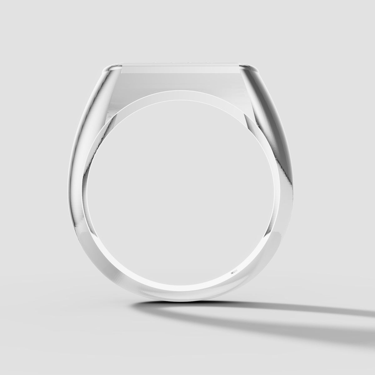 Orion Pave Signet in White Gold