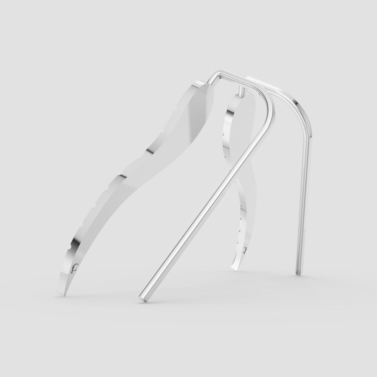 Plume Leaf Ear Climbers in White Gold