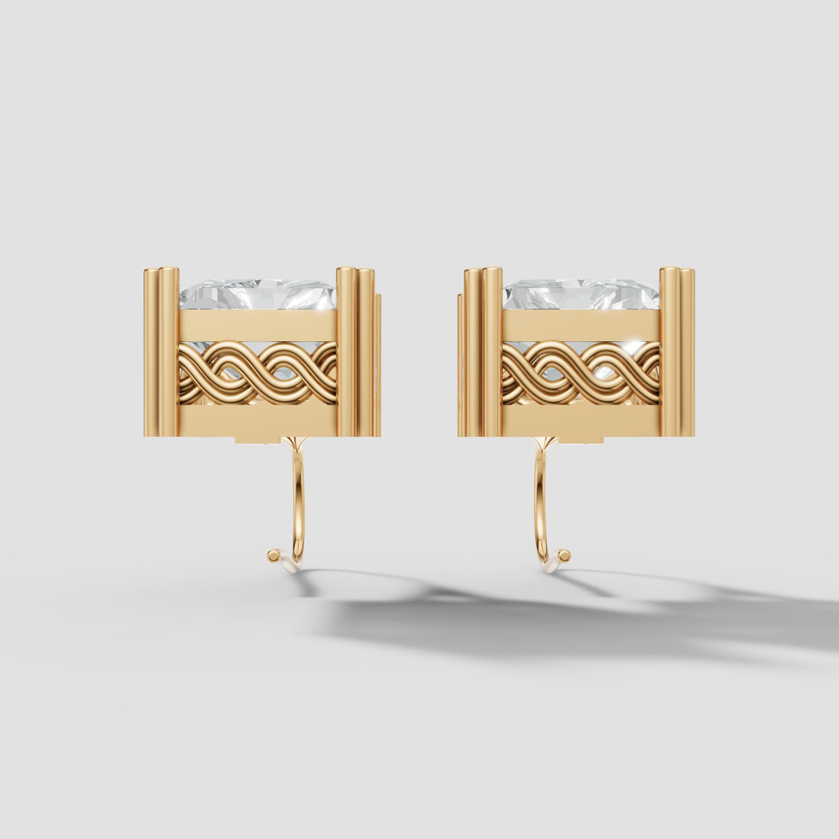 Radiant Filigree Drops in Yellow Gold