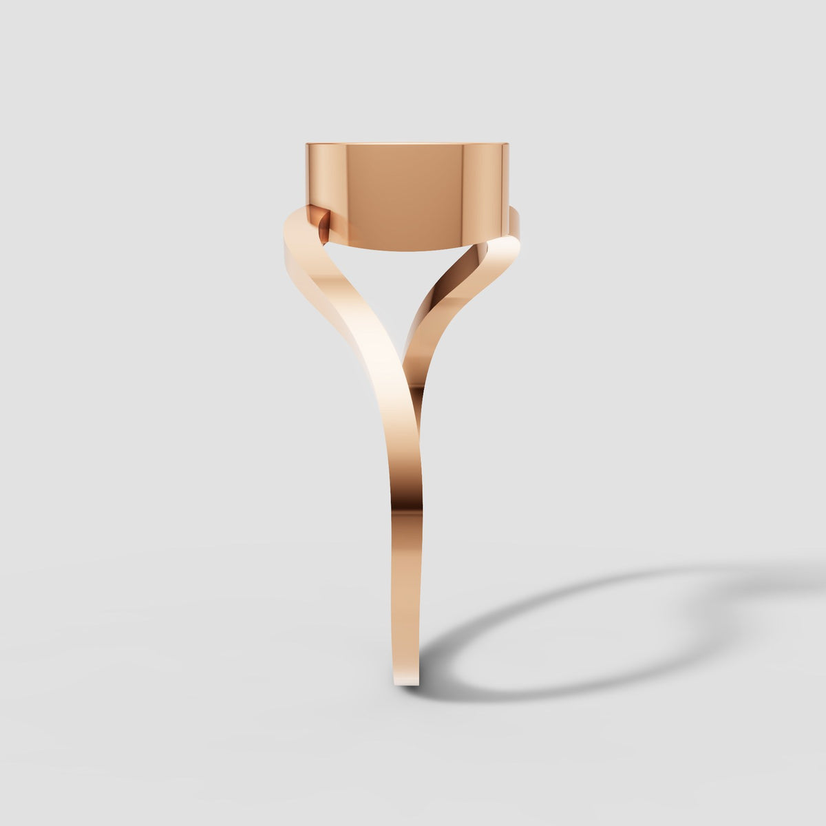 Saskia East West Oval in Rose Gold