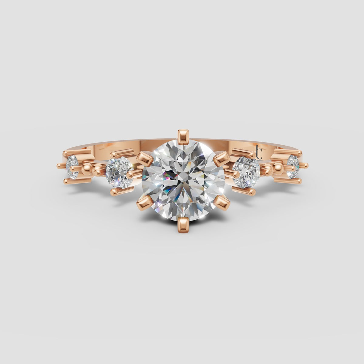 Stella Starlight Ring in Rose Gold