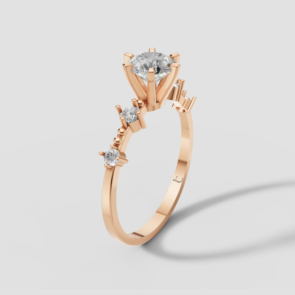 Stella Starlight Ring in Rose Gold