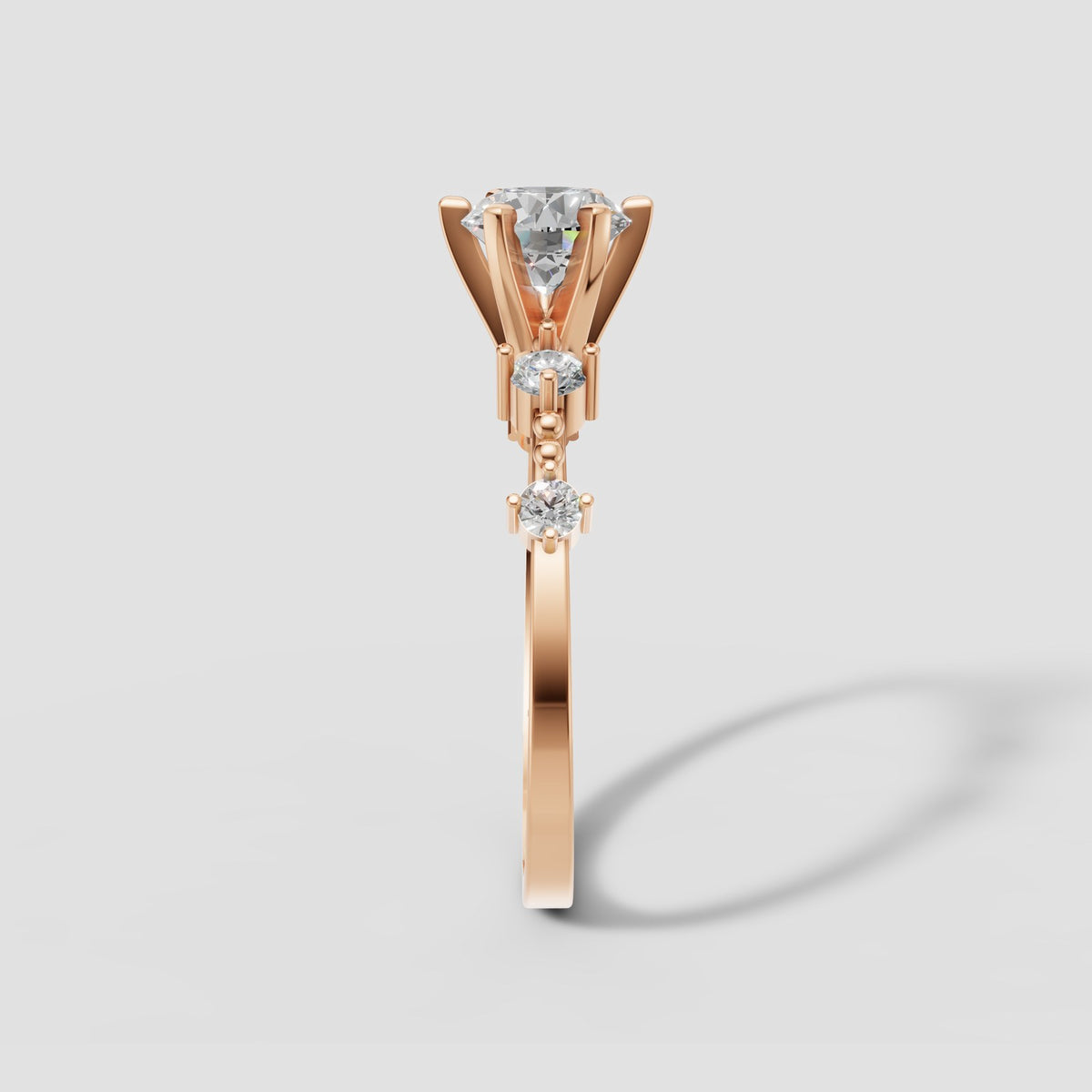 Stella Starlight Ring in Rose Gold