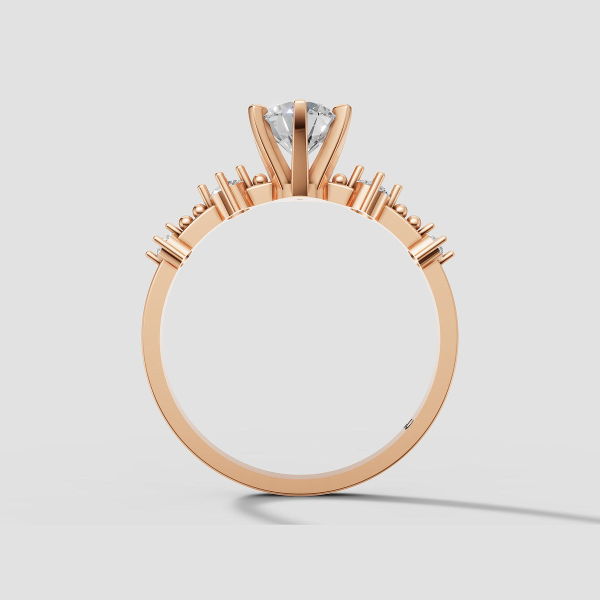 Stella Starlight Ring in Rose Gold