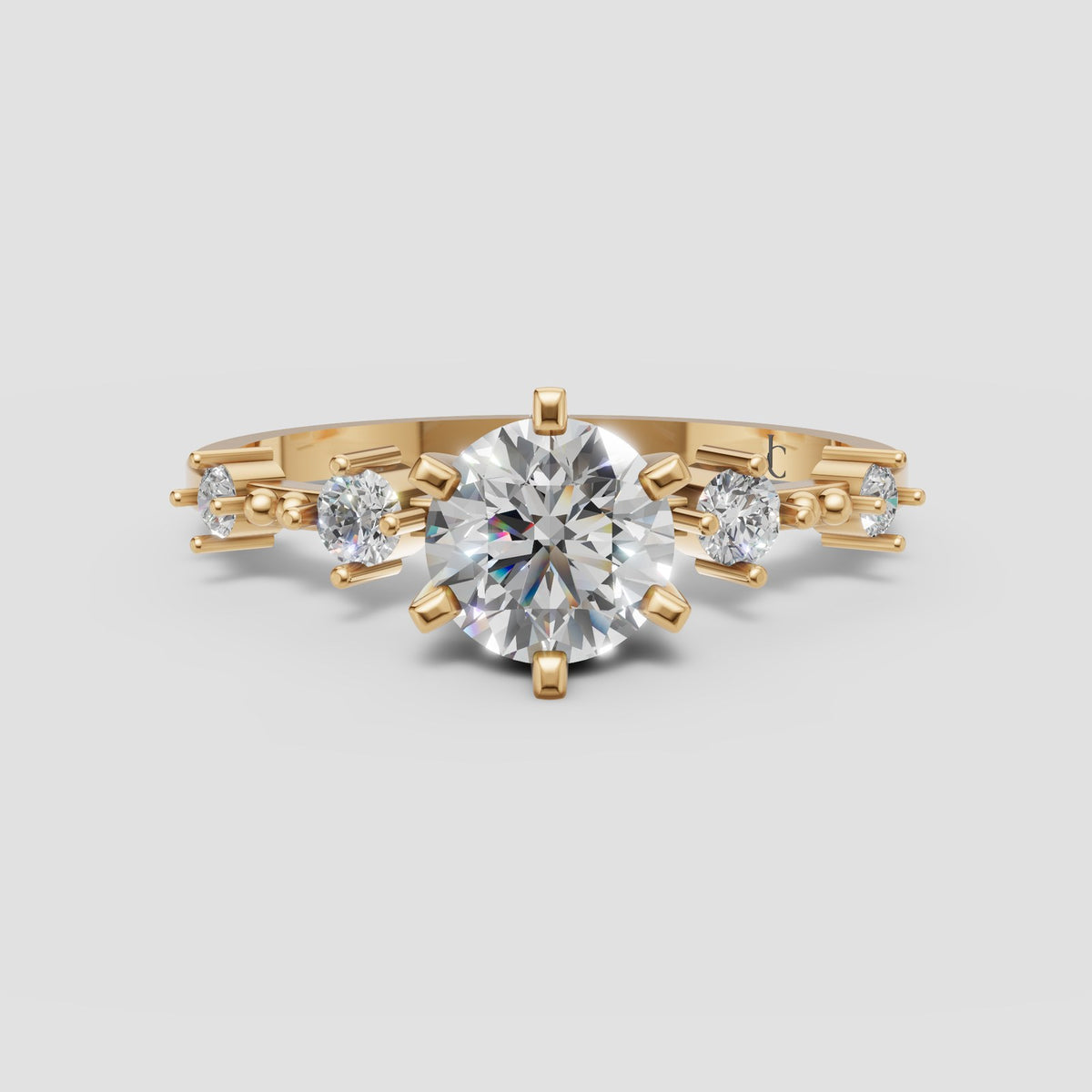 Stella Starlight Ring in Yellow Gold