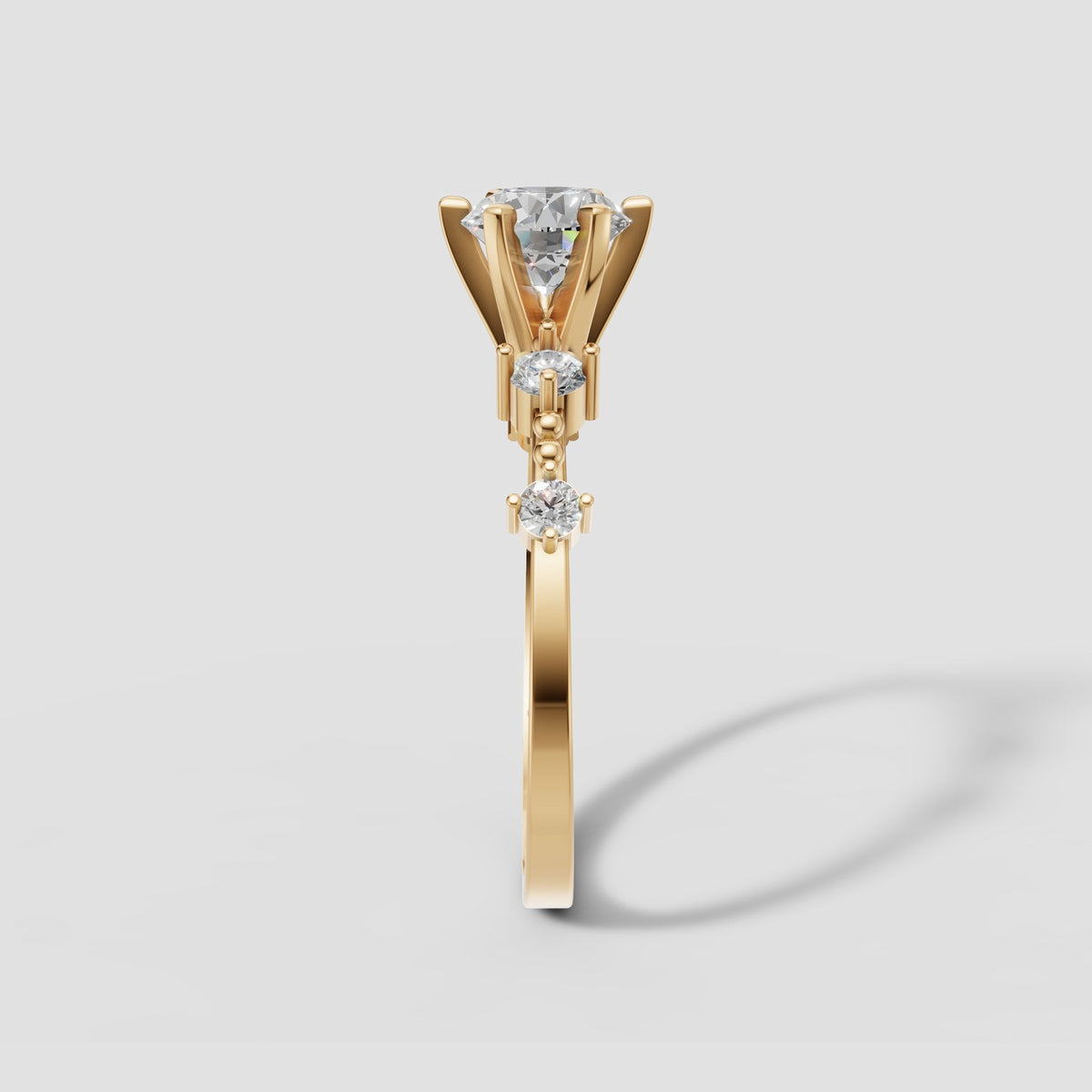 Stella Starlight Ring in Yellow Gold