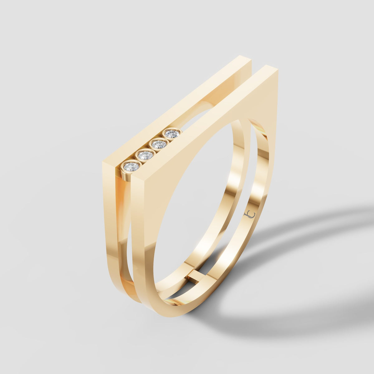 Tessa Bar Band in Yellow Gold