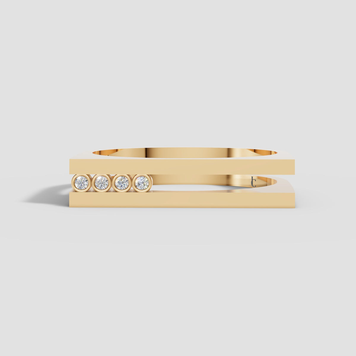 Tessa Bar Band in Yellow Gold