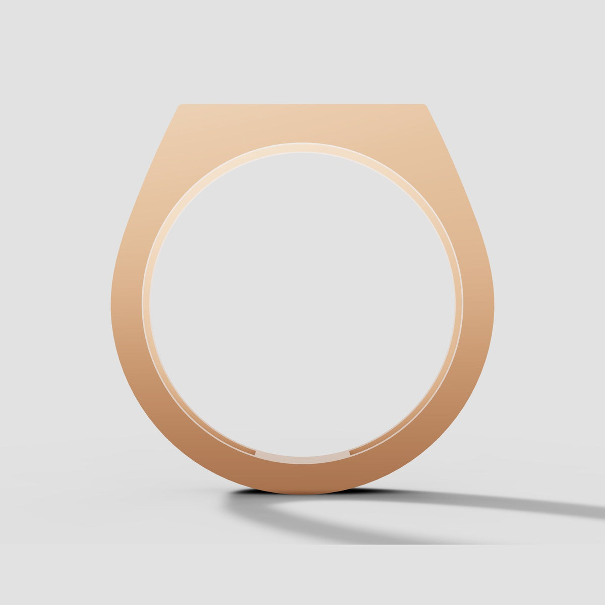 Theo Princess Bar Ring in Rose Gold