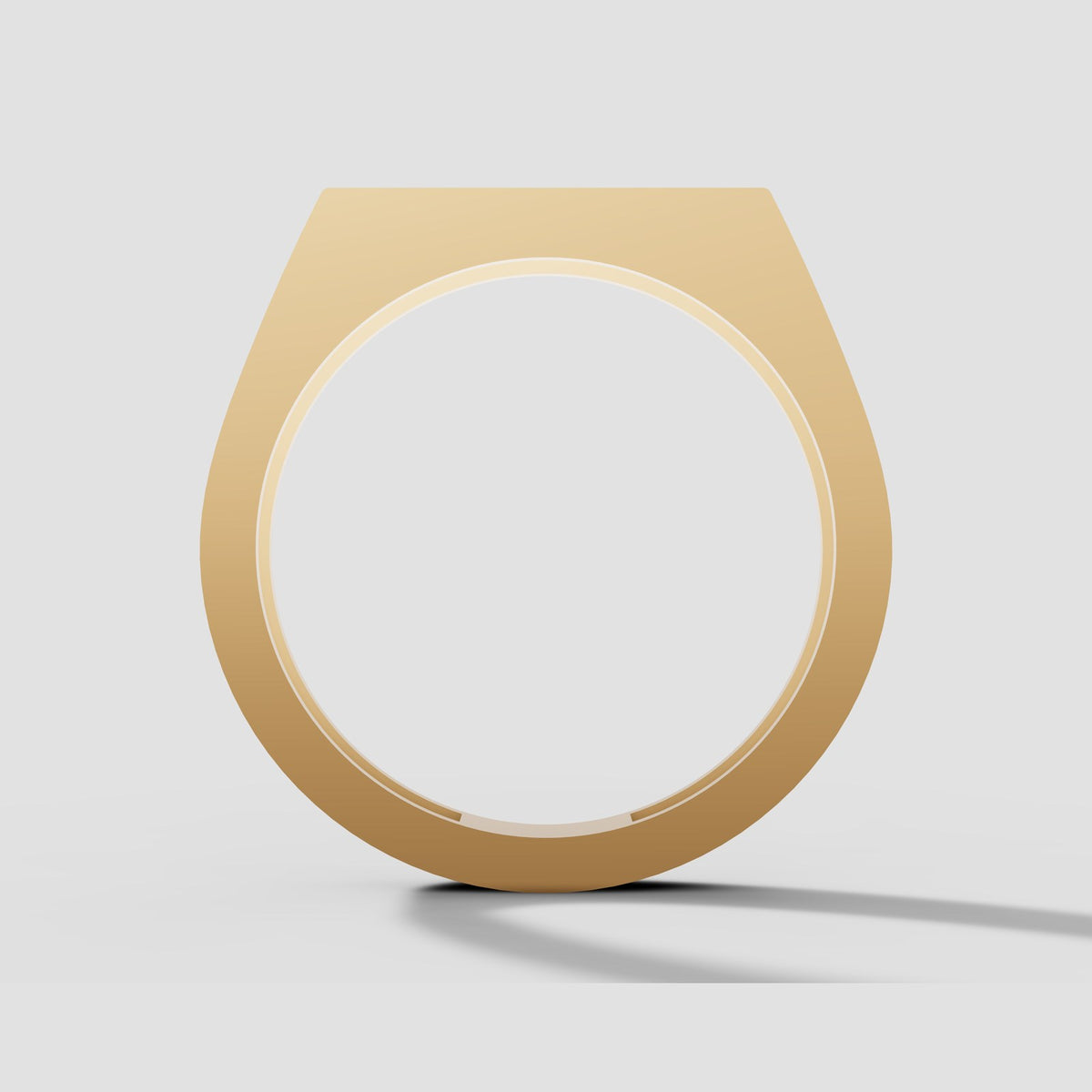 Theo Princess Bar Ring in Yellow Gold