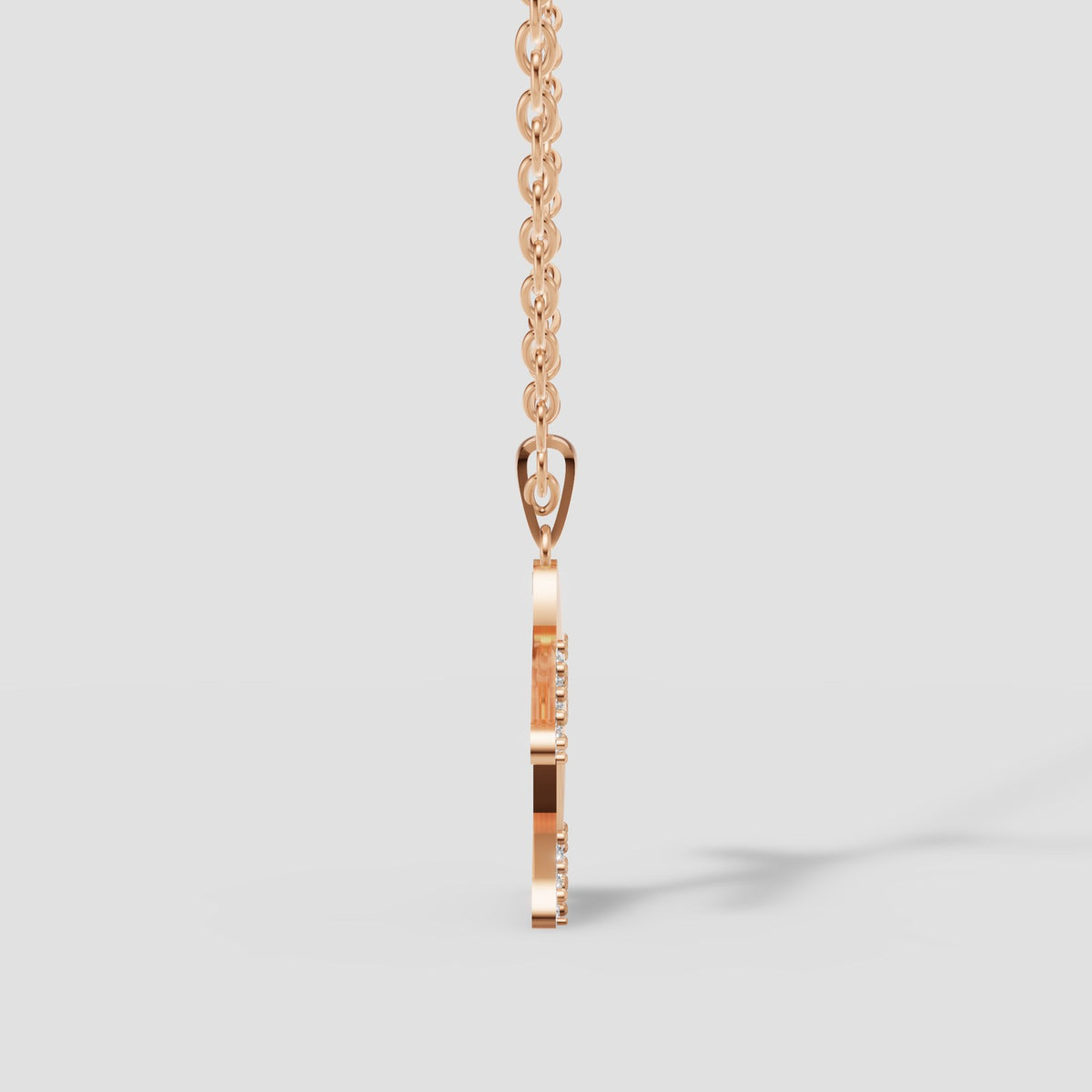 Voyage Airplane Pendant in Rose Gold