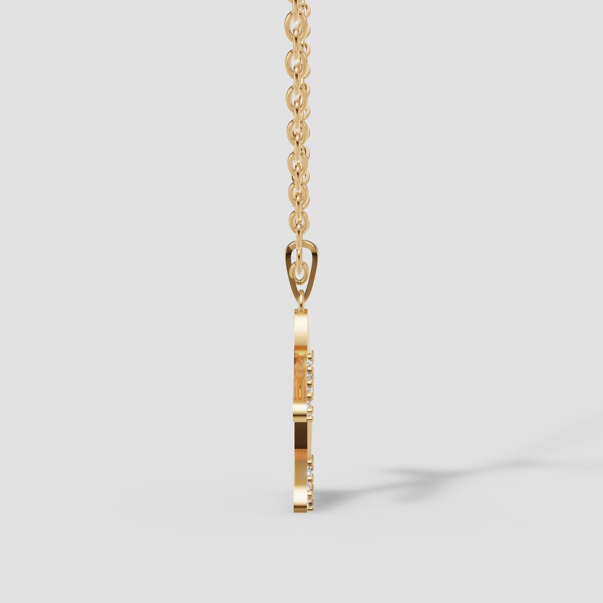 Voyage Airplane Pendant in Yellow Gold