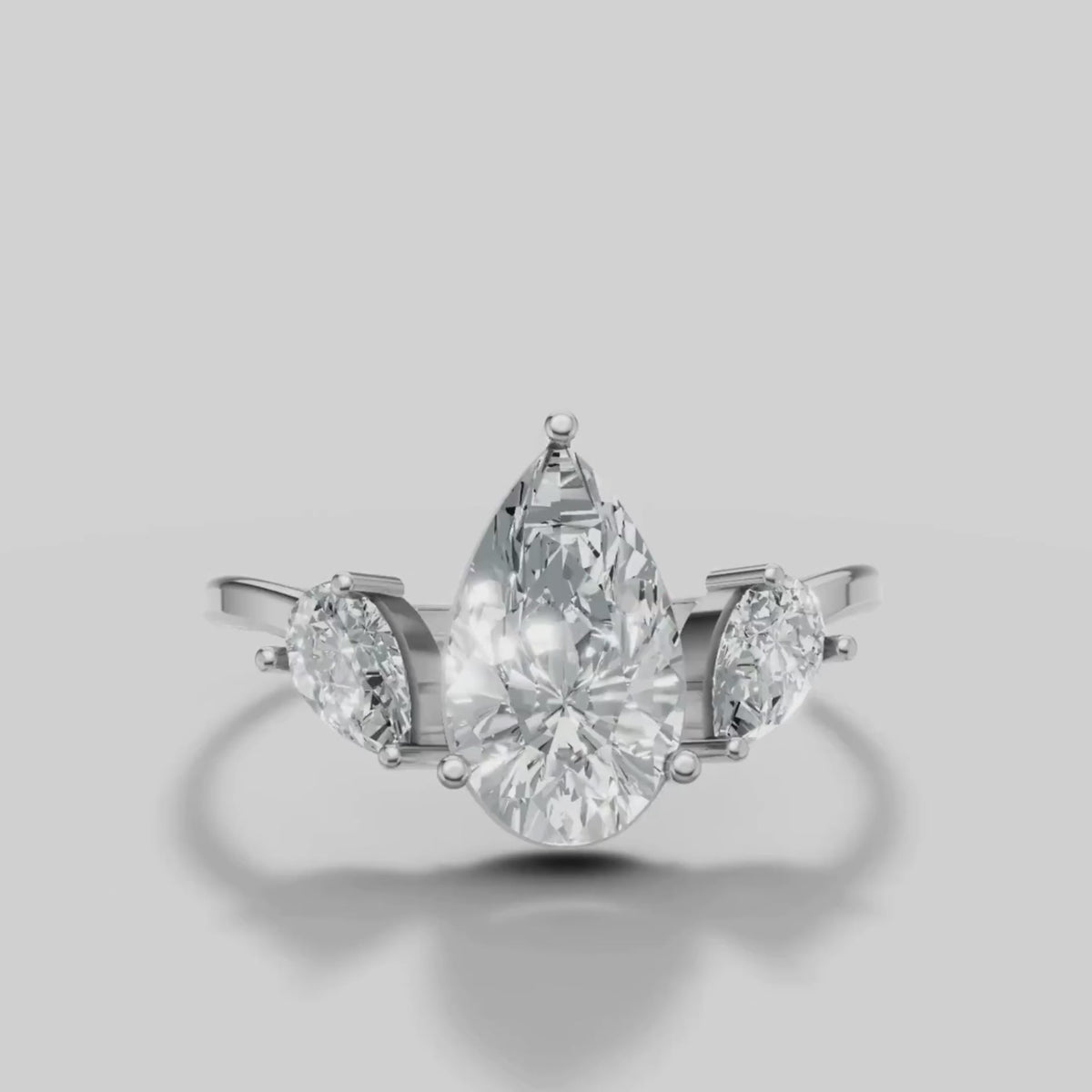 Pia Pear and Marquise Ring in White Gold video