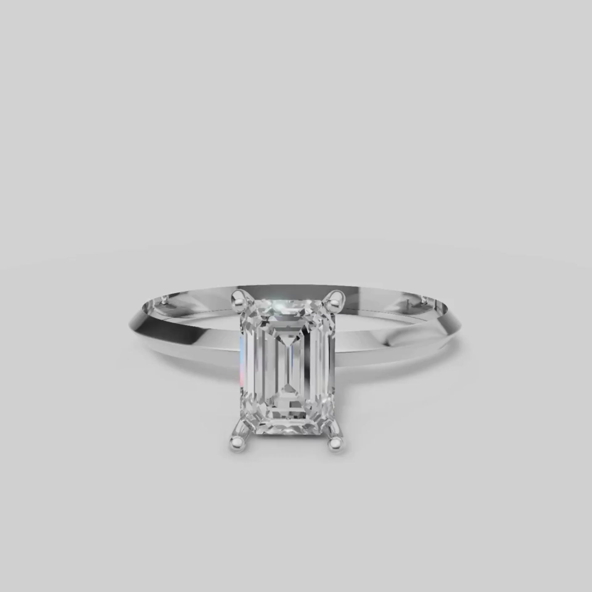 Iris Emerald Solitaire in White Gold video