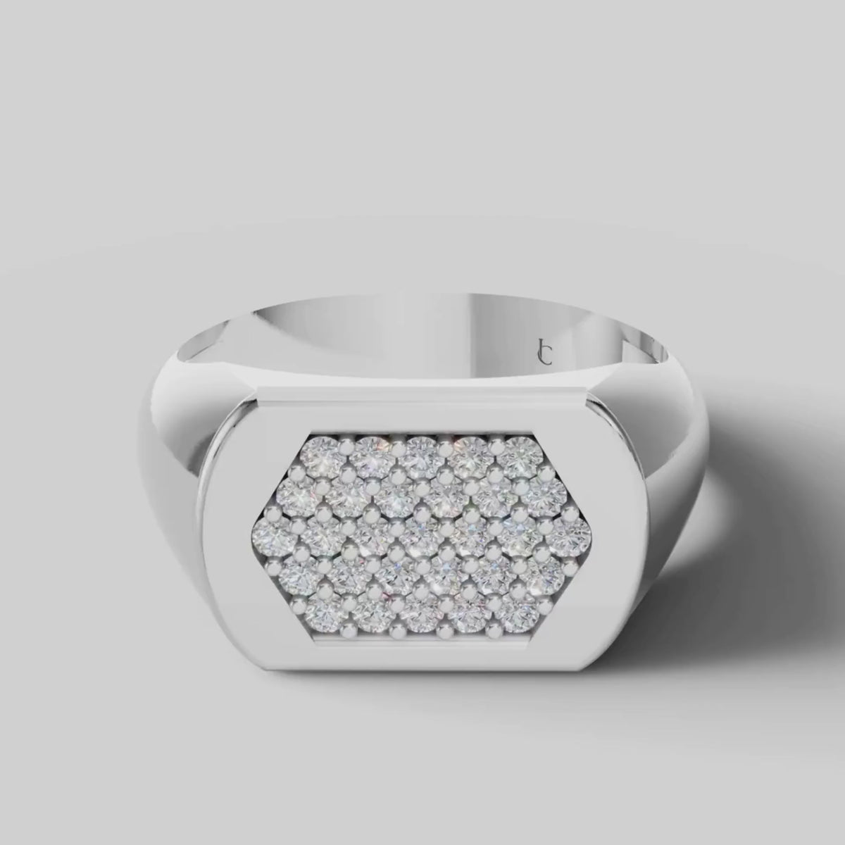 Orion Pave Signet in White Gold video