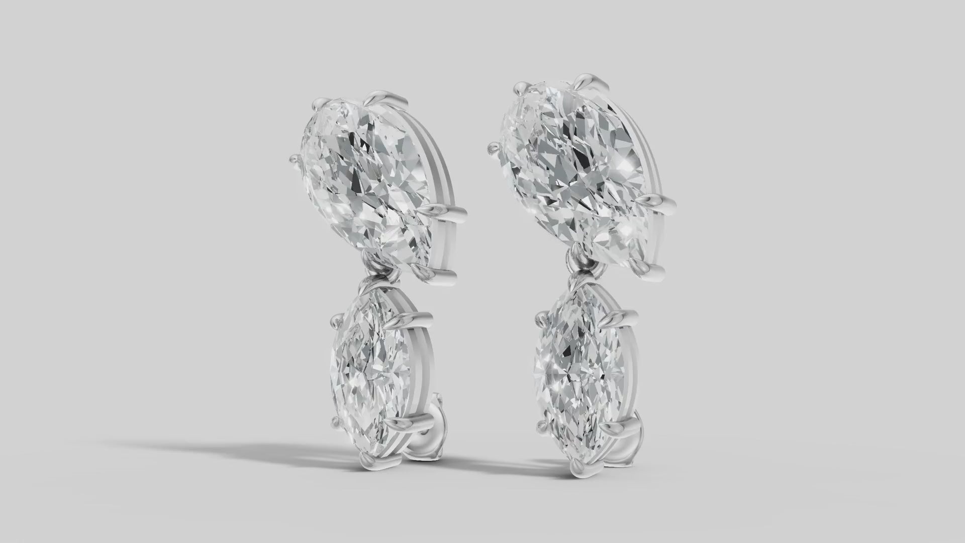 Etoile Marquise and Pear Drops in White Gold video